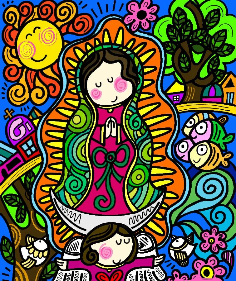 La Guadalupana Cartoon | lol-