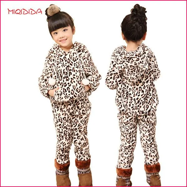 guangzhou niños ropa de bebé de frock polar de coral de leopardo ...