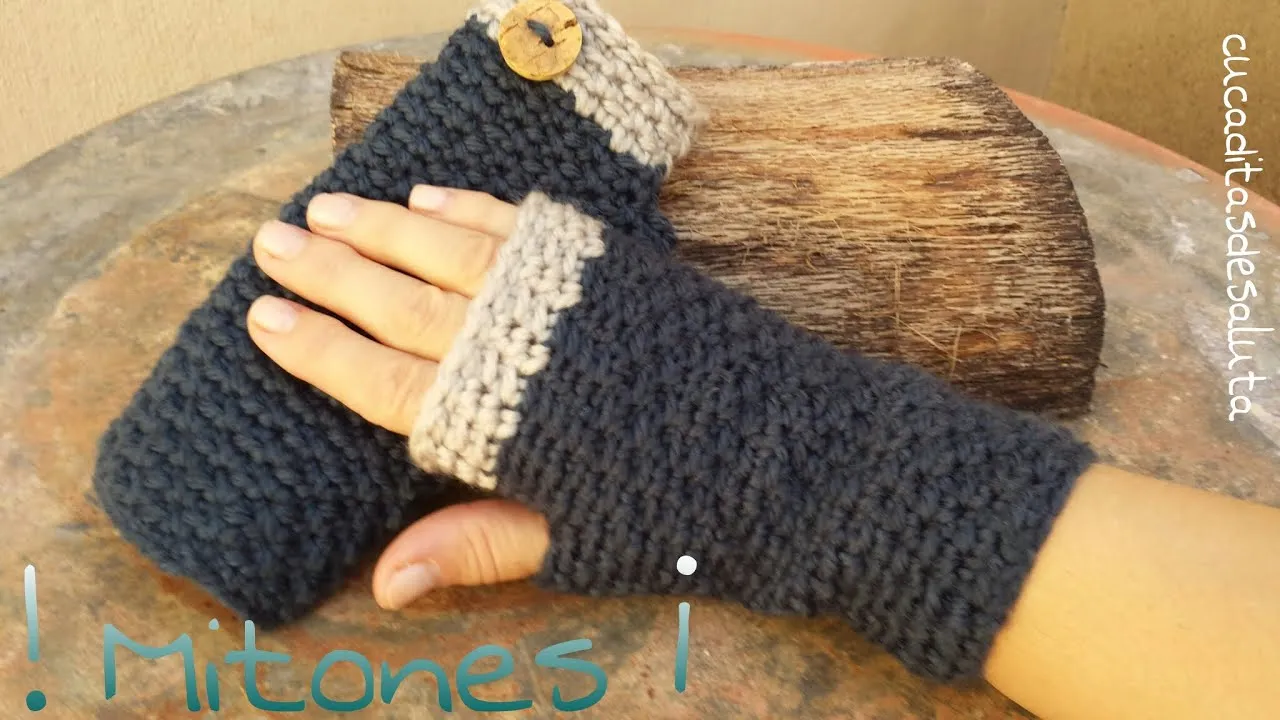 Guantes sin dedos o mitones a crochet, tutoriales incluidos ...