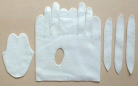 Como hacer guantes de tela ~ Solountip.com