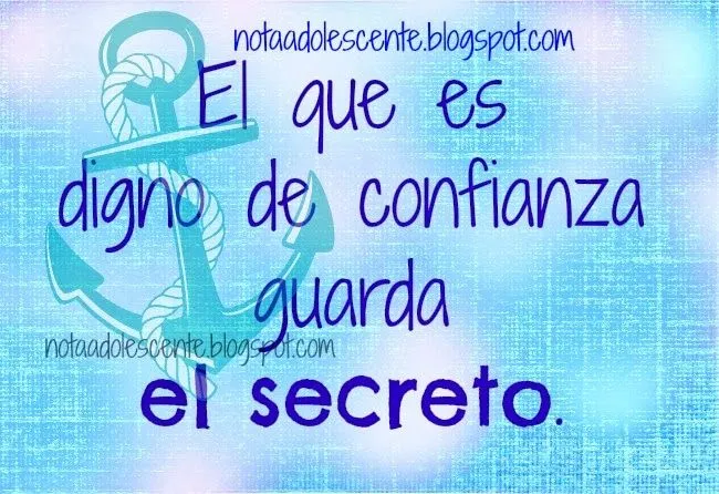 Nota Adolescente: ¿Sabes guardar un secreto?