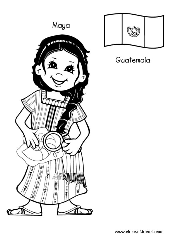 Guatemala Flag Coloring Page - Gallery