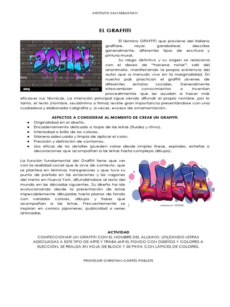 Guia El Graffiti | PDF | Pintada | Dibujo