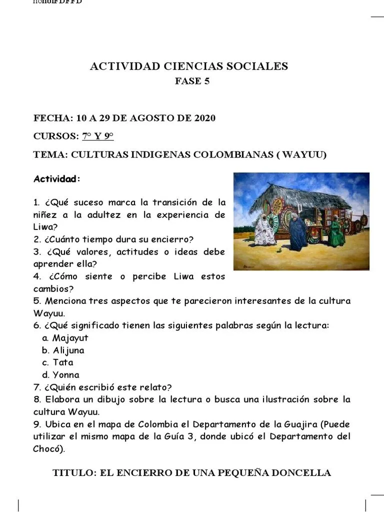 Guía 5. Wayuu | PDF | Naturaleza