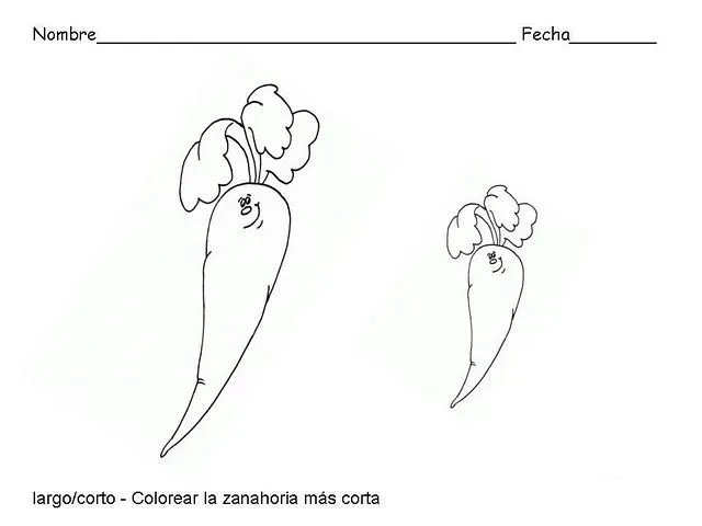 Dibujos para colorear LARGO CORTO - Imagui