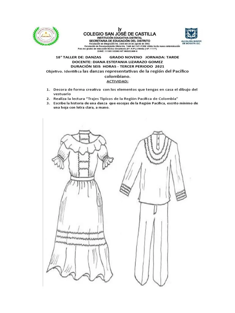 Guiias 10 NOVENO Danzas 3 Periodo | PDF | Colombia | Moda