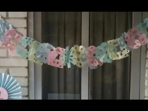Cómo hacer guirnaldas de papel | facilisimo.com - YouTube