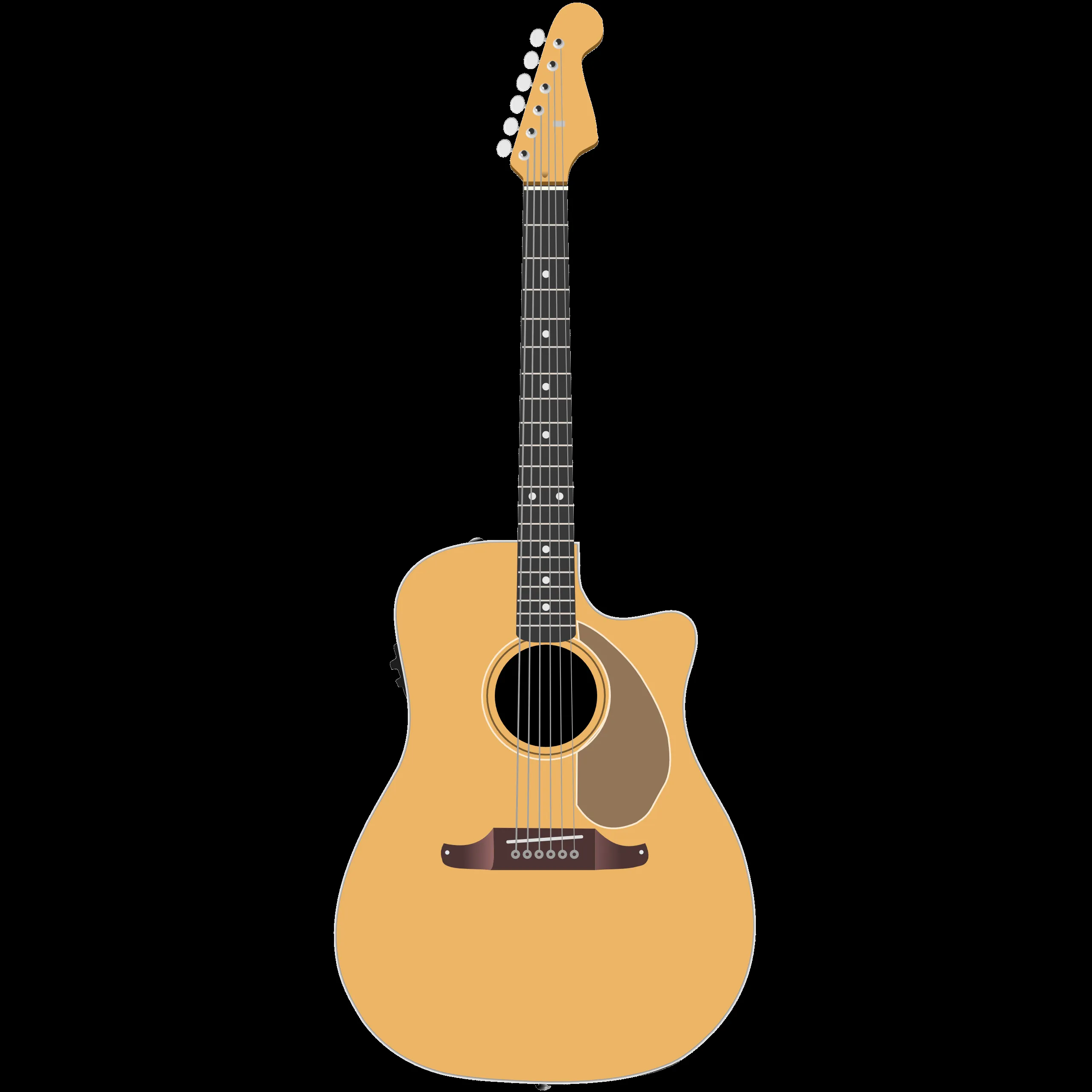 Guitar vector cartoon by TheGoldenBox on DeviantArt