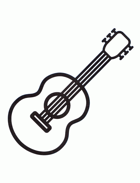 guitarra | Dibujos y juegos, para pintar y colorear