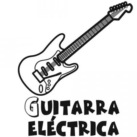 Guitarra dibujos para colorear - Imagui