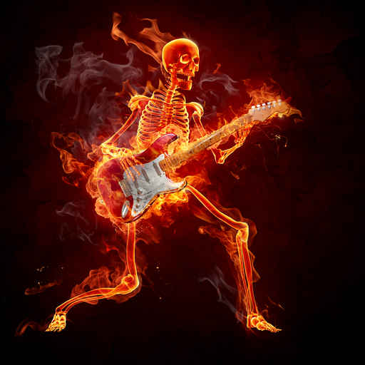 Guitarras con fuego - Imagui