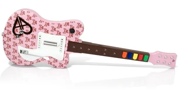 Guitarras rosas y rockeras para Rock Band y Guitar Hero - tuexperto.