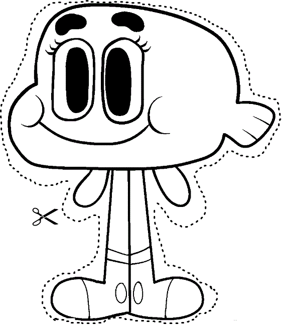 Gumball - Dibujos para imprimir y colorear