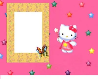 Me gusta la clase de religión: Marcos para fotos de Hello Kitty