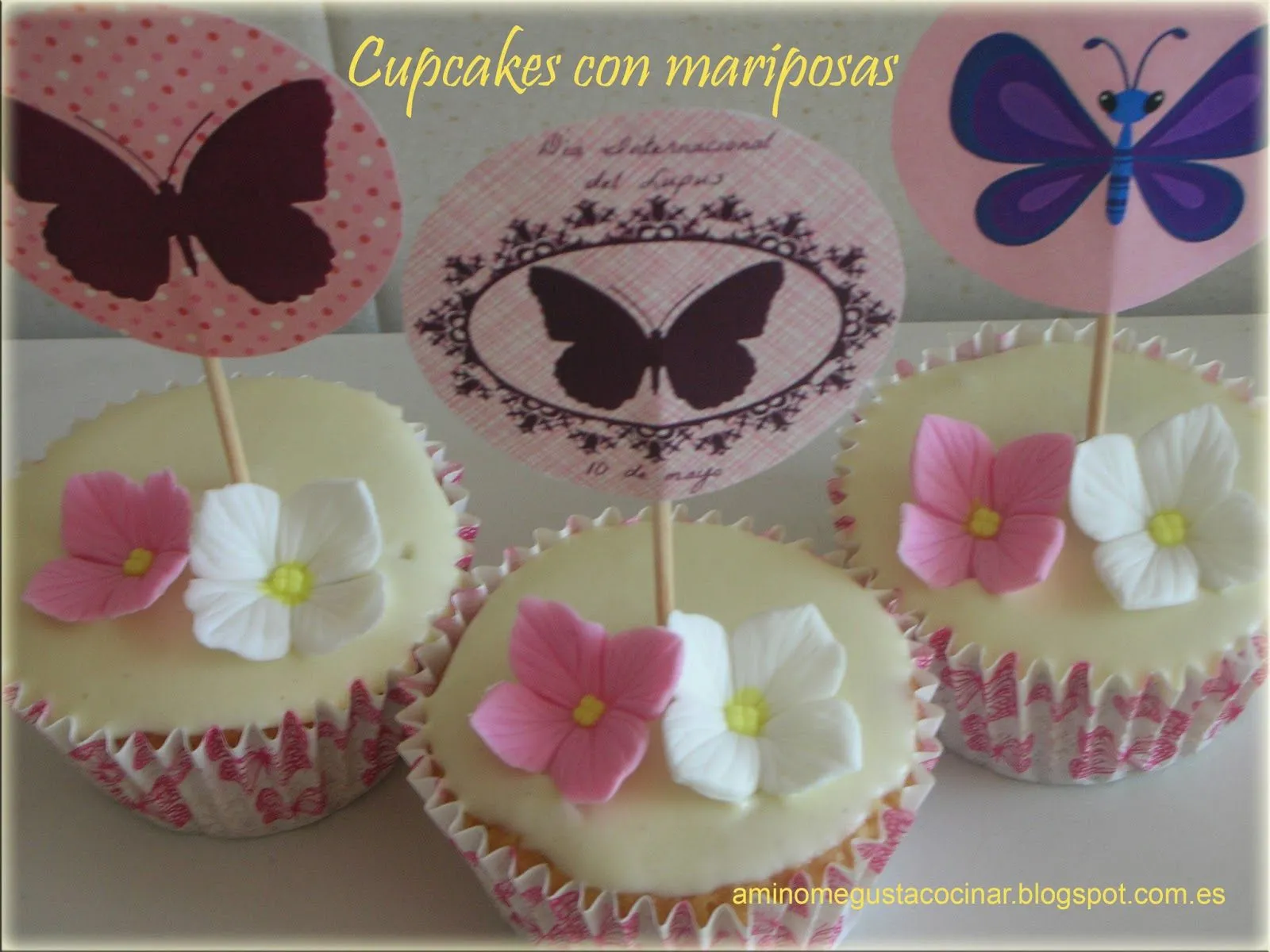 A mí no me gusta cocinar: Cupcakes con mariposas para el Día ...