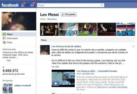 Me gusta”: Messi en Facebook - Taringa!