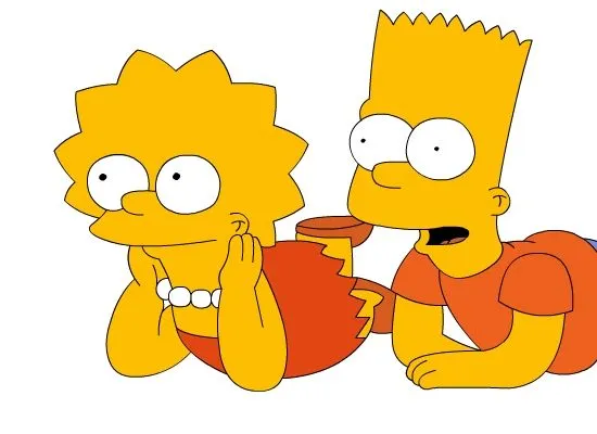 Bart y lisa Simpson de bebés - Imagui