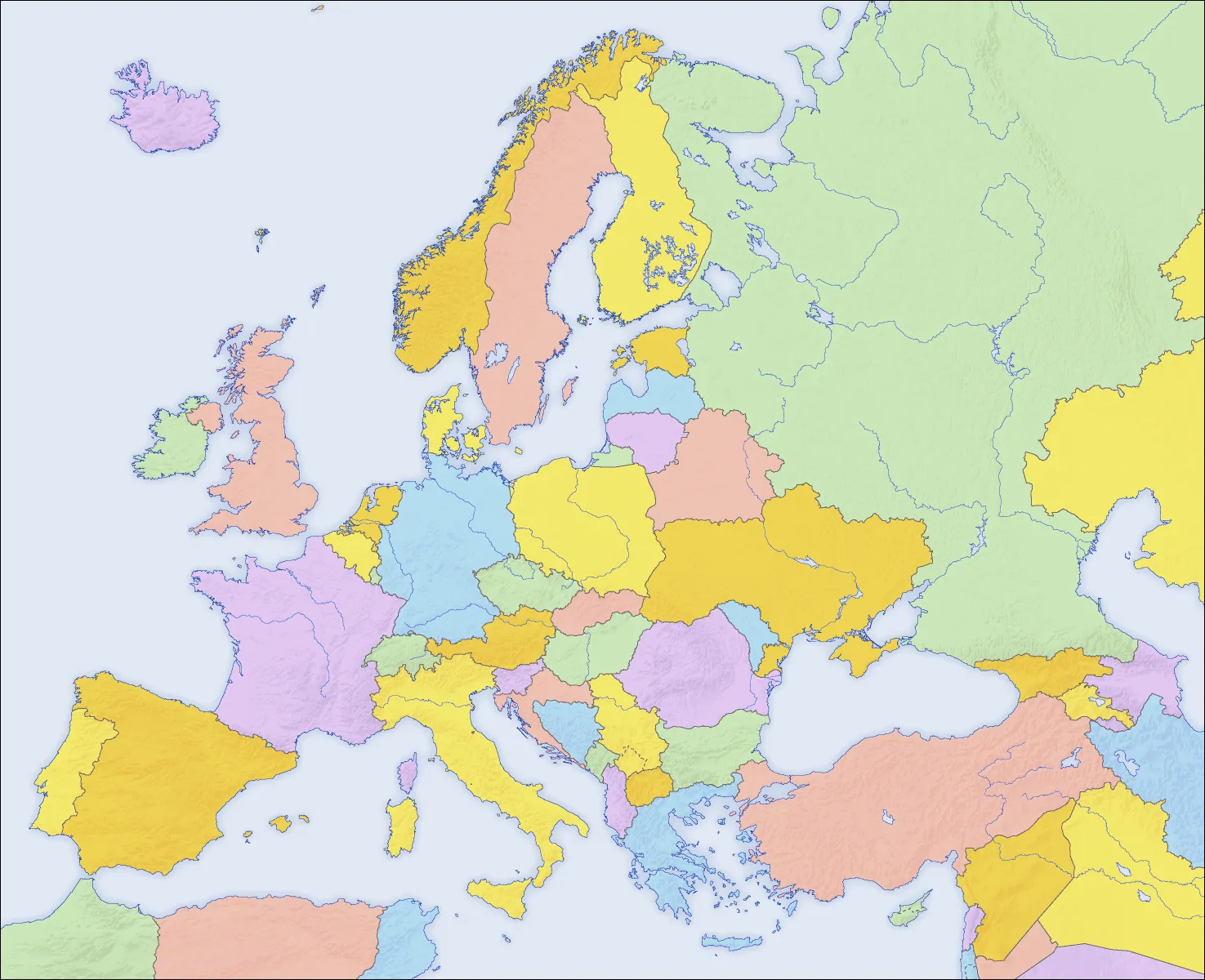 Me gustan las Sociales: EUROPA. Mapa político