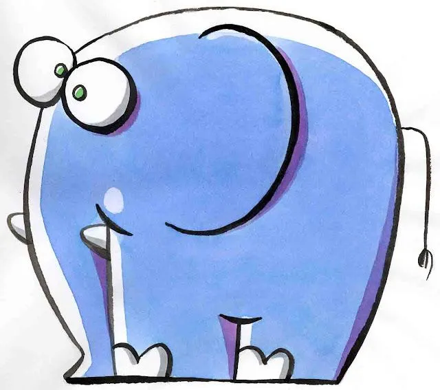 Gustavo Pinela | ILUSTRADOR (Blog): AÑO 2002: "Elefante Azul"