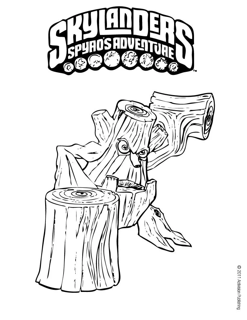 Gut Coloring Pages: Skylanders Stump Smash Coloring Pages Printable