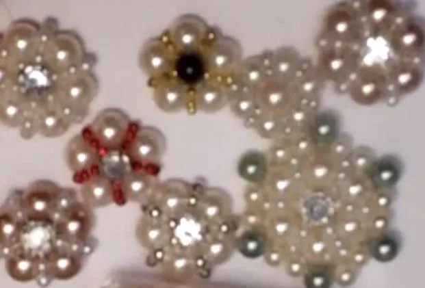 h1>Flores elegantes con perlas o cuentas (video)</h1> : VCTRY's BLOG