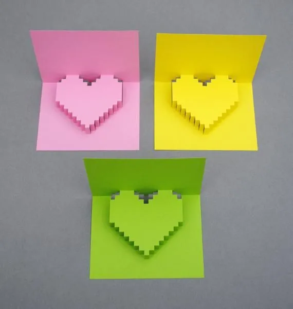 h1>Tarjeta pop up: corazon pixelado (San Valentin)</h1> : VCTRY's BLOG