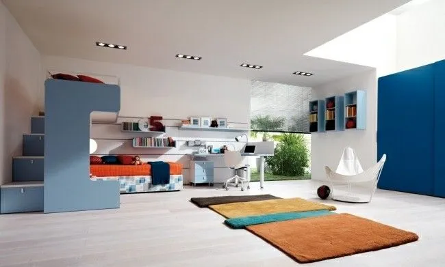 Habitaciones infantiles de estilo moderno - 100 ideas