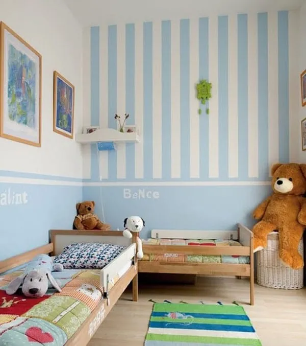 Habitaciones infantiles en tonos pastel. Decoración infantil