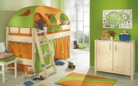 Habitaciones de niños con estilo navideño - Decoracion