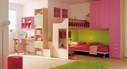 Habitaciones en rosa para chicas - Decoracion - EstiloPeques