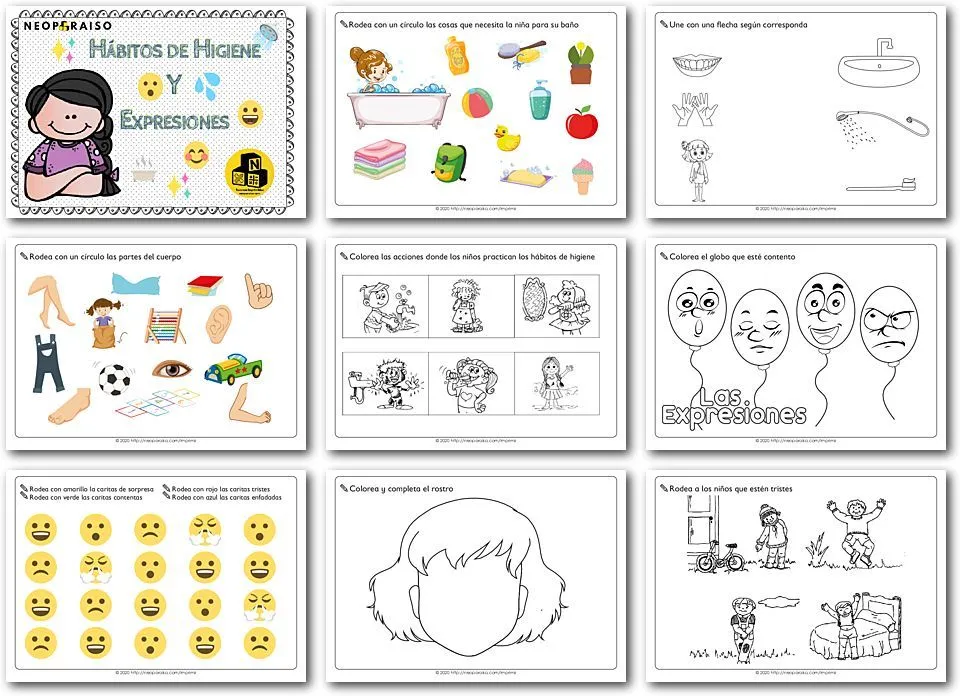 Hábitos de Higiene y Expresiones Faciales y Corporales