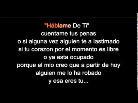 Hablame de ti - karaoke Banda MS - YouTube