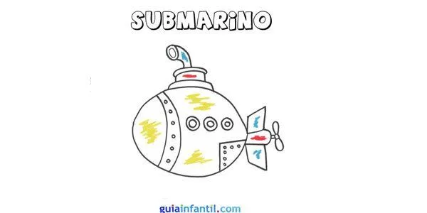 Cómo hacer, paso a paso, un dibujo de un submarino