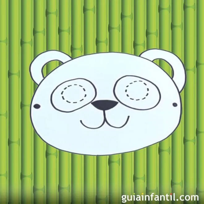 Cómo hacer, paso a paso, una máscara de oso panda