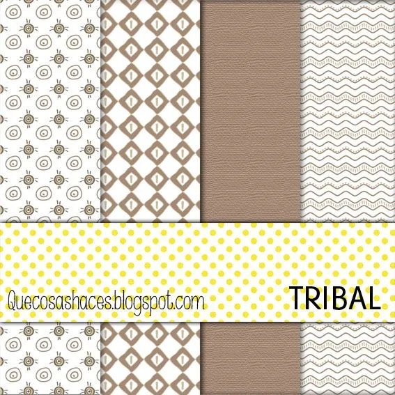 Qué cosas haces: Papel Digital Tribal - Digital Paper Tribal