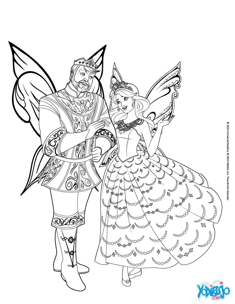 Dibujos de BARBIE Mariposa y la princesa de las Hadas, La princesa ...