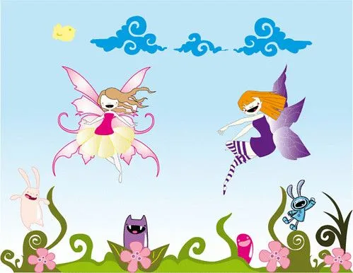 Hadas infantiles vectorizadas - Imagui