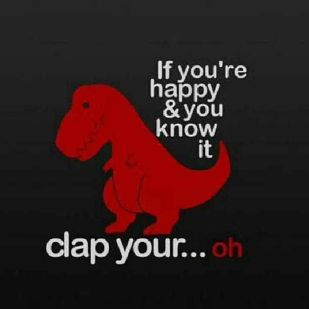 Haha :P #dinosaur #love #cute #rawr #dino #funny #clap #follow ...