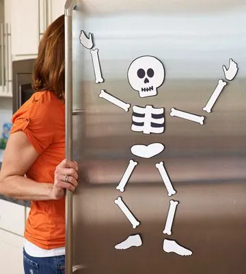 Halloween: un esqueleto para tu refrigerador - Guía de MANUALIDADES