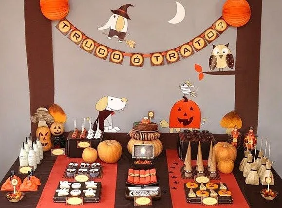 Halloween Harvest Treats Table — Celebrations at Home