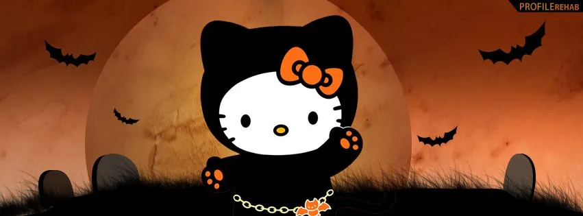 Halloween Hello Kitty Facebook Cover