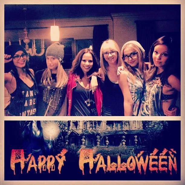 Halloween Horror Nights': Ashley festejando con su hermana y ...