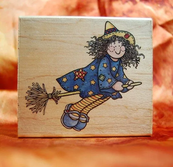 Halloween Witch. Patchwork country style. by stampersdelight