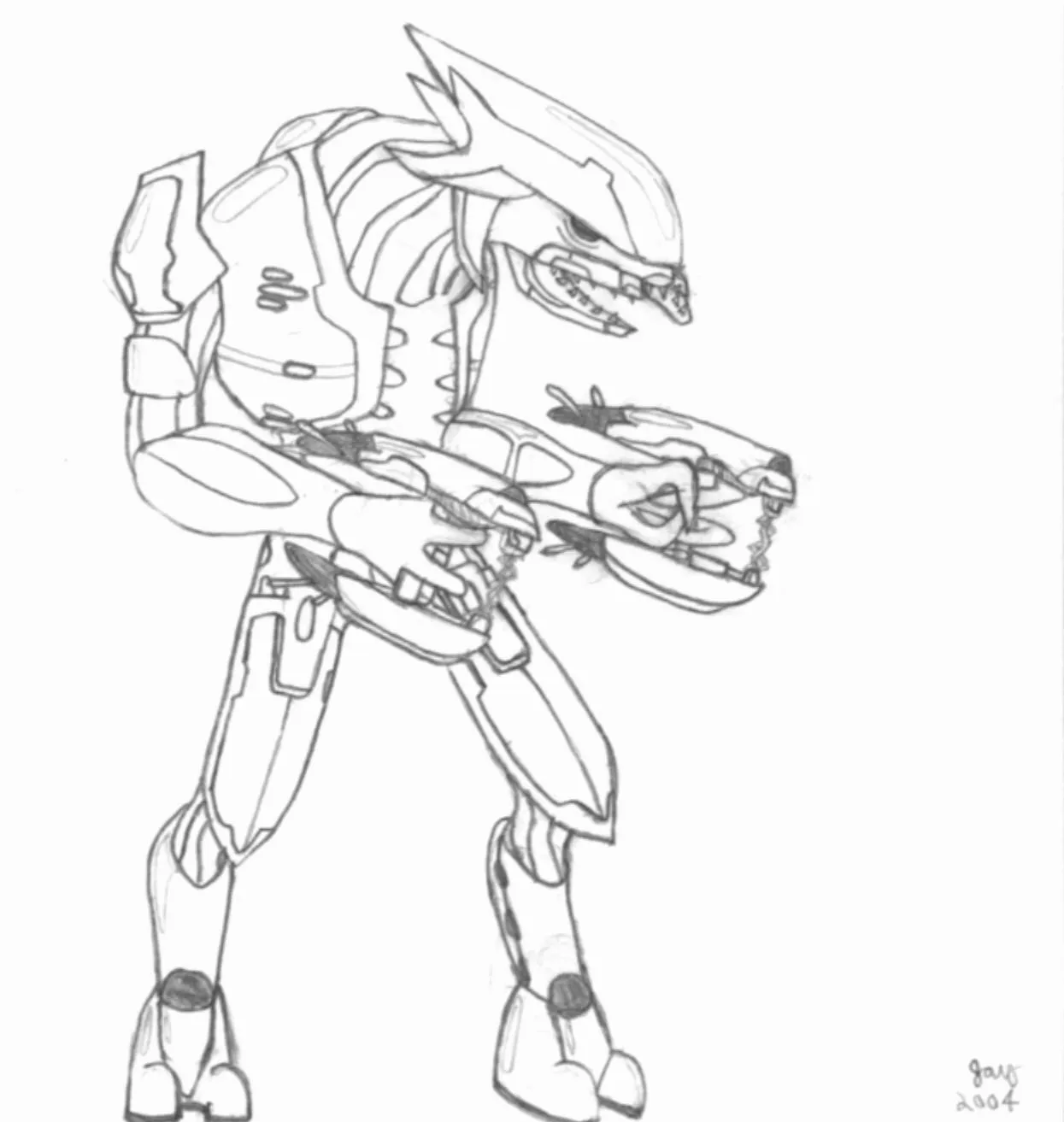 imagenes para colorear halo 4 Coloriage