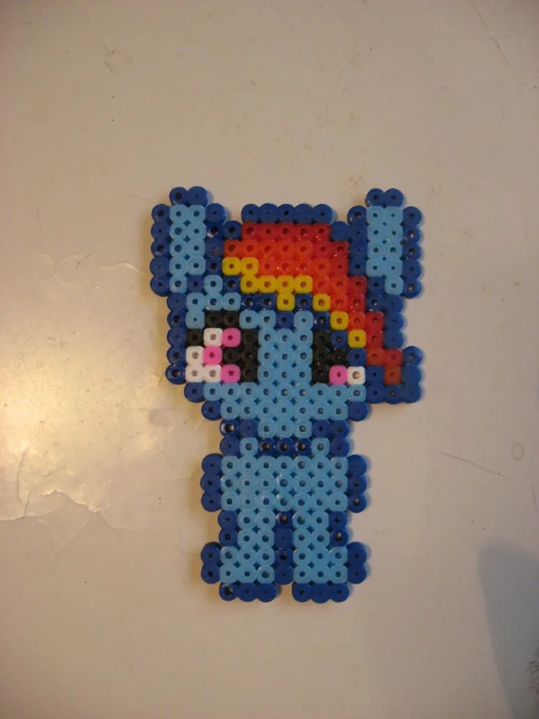 Hama bead Rainbow dash by Twilightberry on DeviantArt