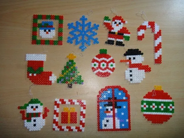 Hamma beads on Pinterest | Hama Beads, Navidad and Beads