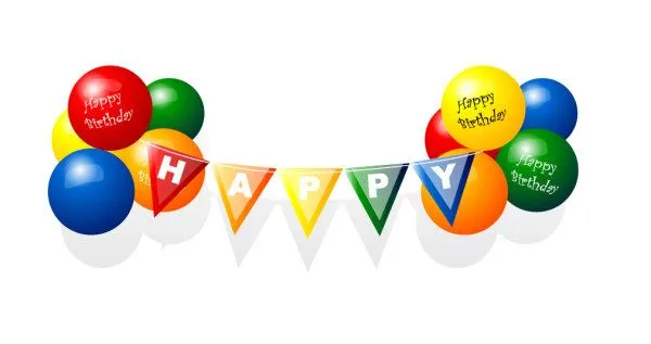 Happy Birthday Balloon Vector Download Free Vector,PSD,FLASH,JPG ...