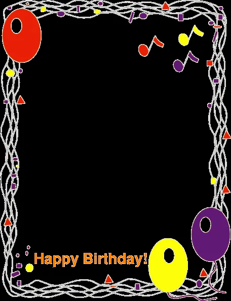 Happy Birthday Border clip art - vector clip art online, royalty ...