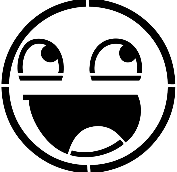 Happy face png black and white - Imagenes PNG