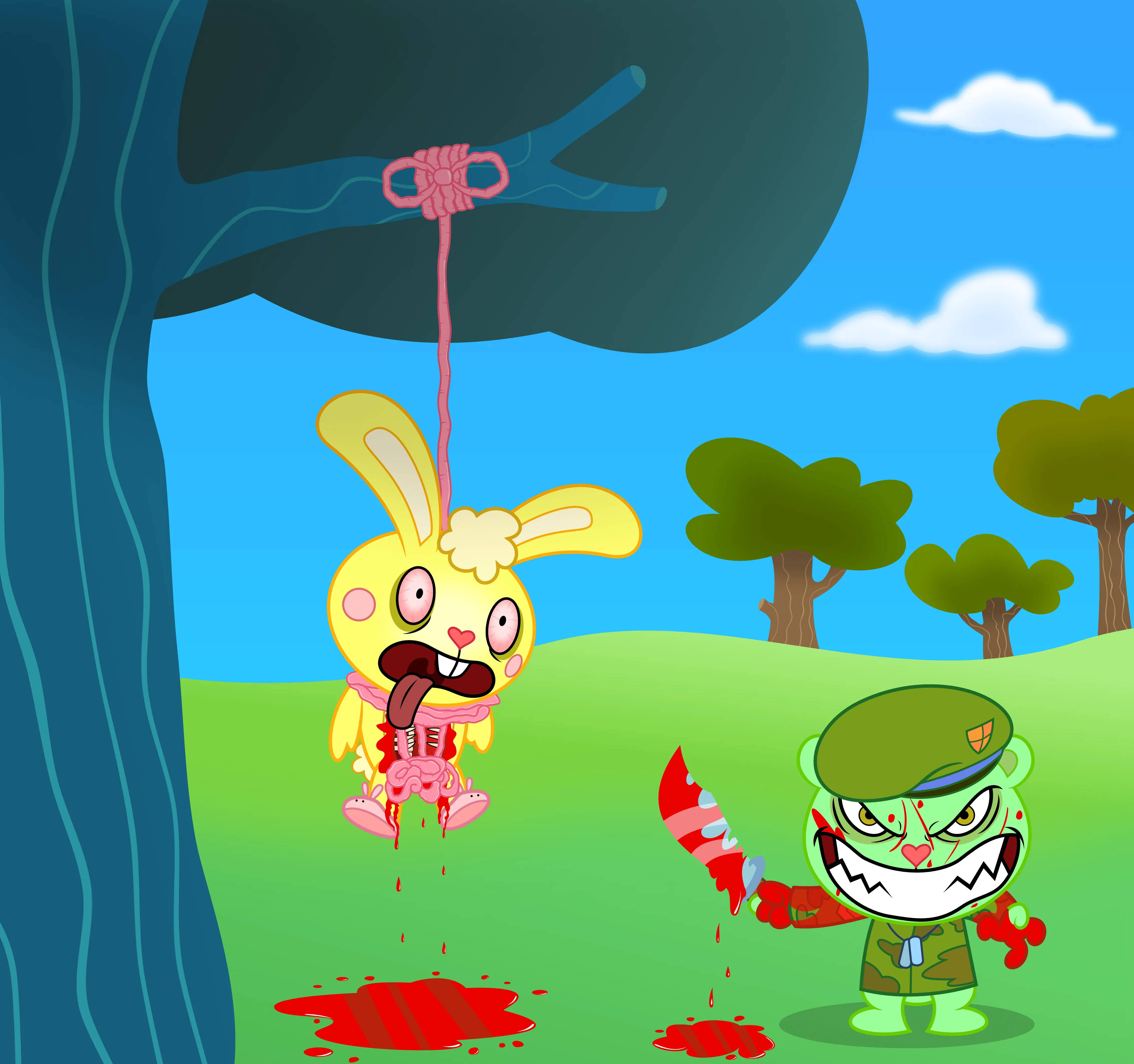 Happy Tree Friends: Flippy by SuperLakitu on DeviantArt